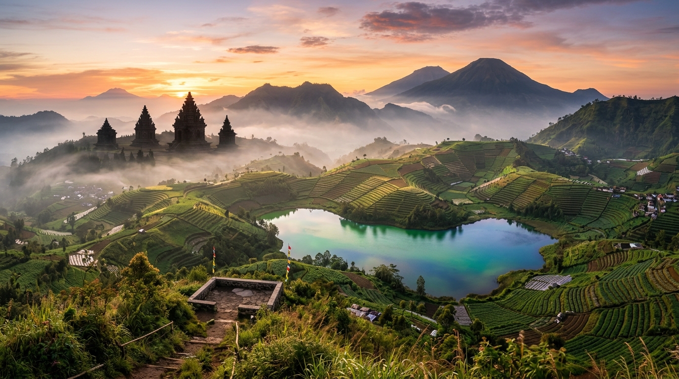 Dieng Golden Sunrise & Candi